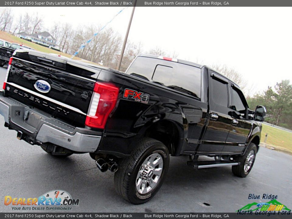 2017 Ford F250 Super Duty Lariat Crew Cab 4x4 Shadow Black / Black Photo #29