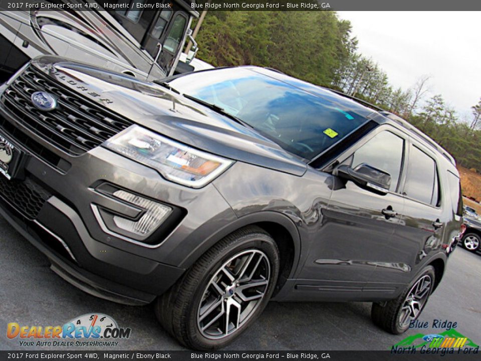 2017 Ford Explorer Sport 4WD Magnetic / Ebony Black Photo #27