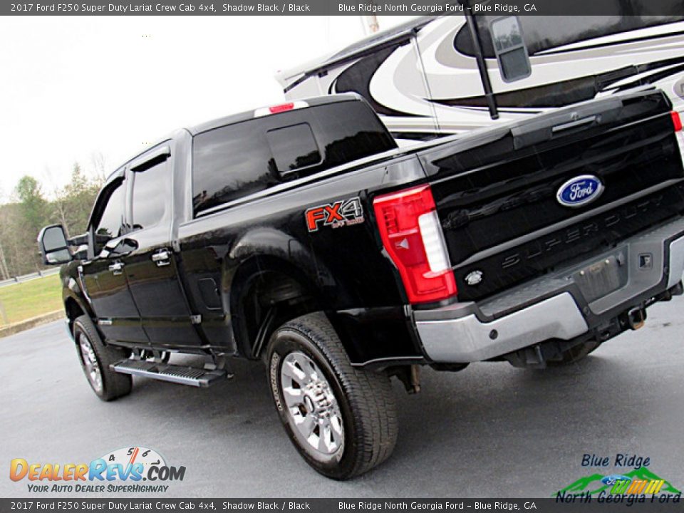 2017 Ford F250 Super Duty Lariat Crew Cab 4x4 Shadow Black / Black Photo #30