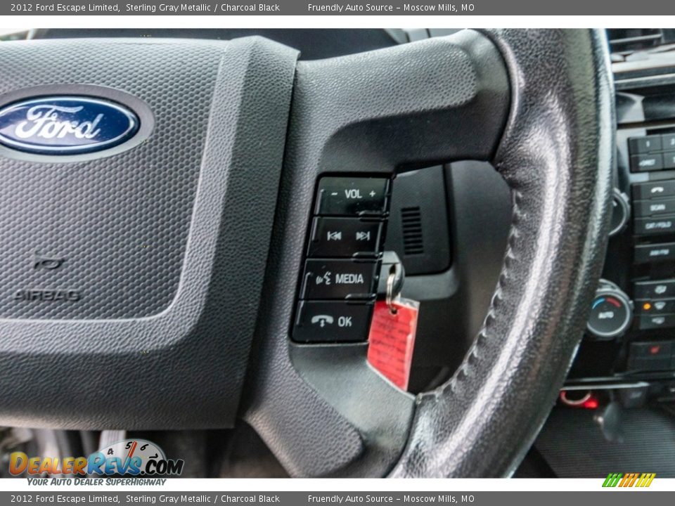 2012 Ford Escape Limited Sterling Gray Metallic / Charcoal Black Photo #34