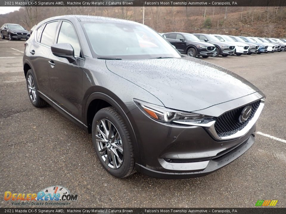 Front 3/4 View of 2021 Mazda CX-5 Signature AWD Photo #3