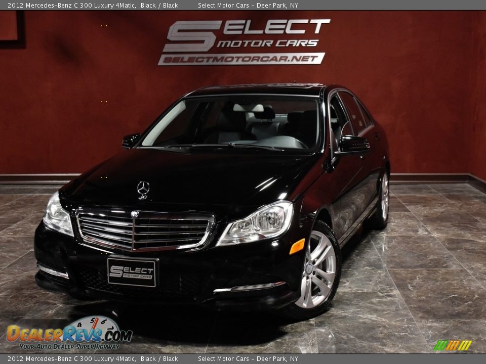 2012 Mercedes-Benz C 300 Luxury 4Matic Black / Black Photo #1