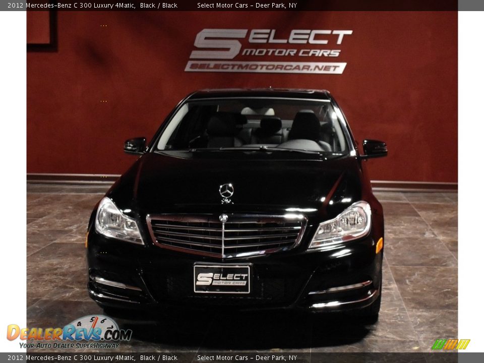 2012 Mercedes-Benz C 300 Luxury 4Matic Black / Black Photo #2