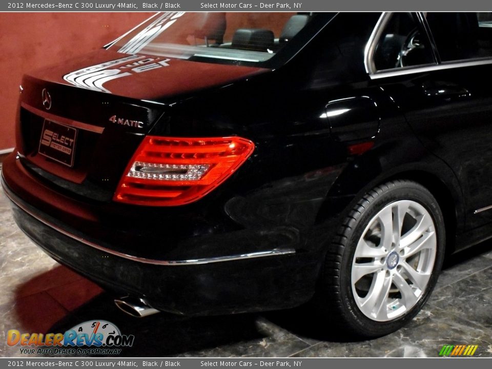 2012 Mercedes-Benz C 300 Luxury 4Matic Black / Black Photo #5