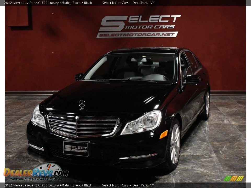 2012 Mercedes-Benz C 300 Luxury 4Matic Black / Black Photo #6