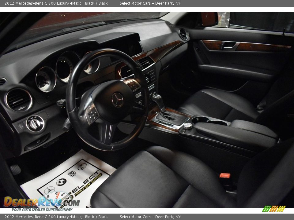 2012 Mercedes-Benz C 300 Luxury 4Matic Black / Black Photo #8