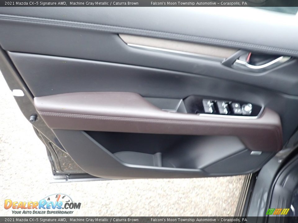 2021 Mazda CX-5 Signature AWD Machine Gray Metallic / Caturra Brown Photo #11
