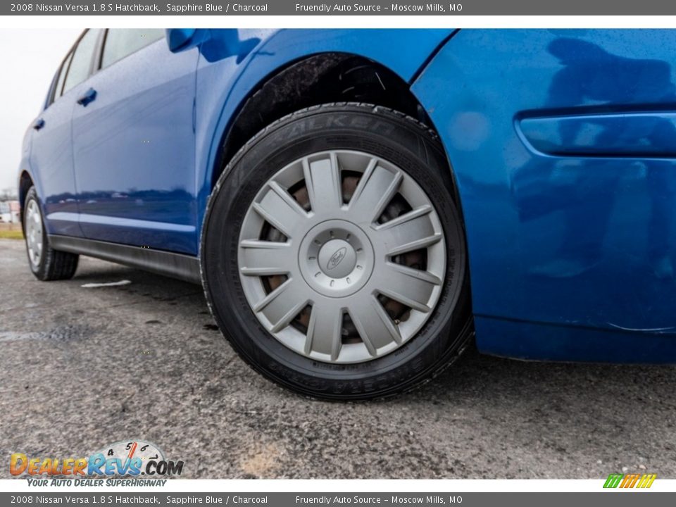 2008 Nissan Versa 1.8 S Hatchback Sapphire Blue / Charcoal Photo #2