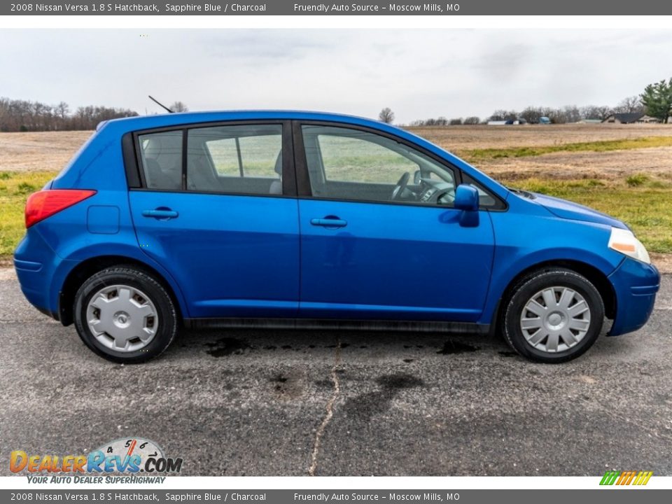 2008 Nissan Versa 1.8 S Hatchback Sapphire Blue / Charcoal Photo #3