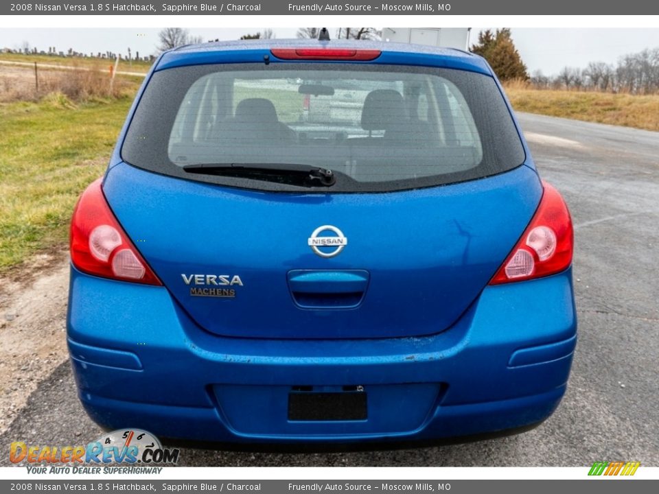 2008 Nissan Versa 1.8 S Hatchback Sapphire Blue / Charcoal Photo #5