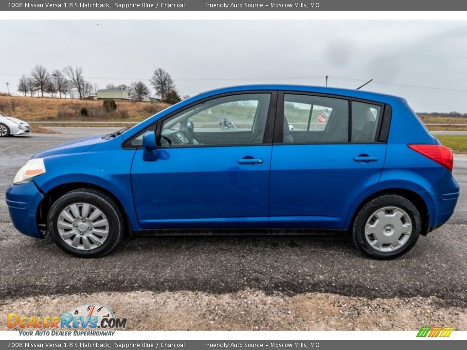 2008 Nissan Versa 1.8 S Hatchback Sapphire Blue / Charcoal Photo #7