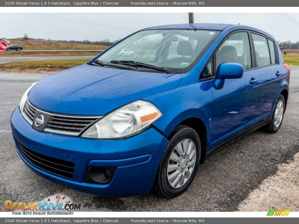 2008 Nissan Versa 1.8 S Hatchback Sapphire Blue / Charcoal Photo #8