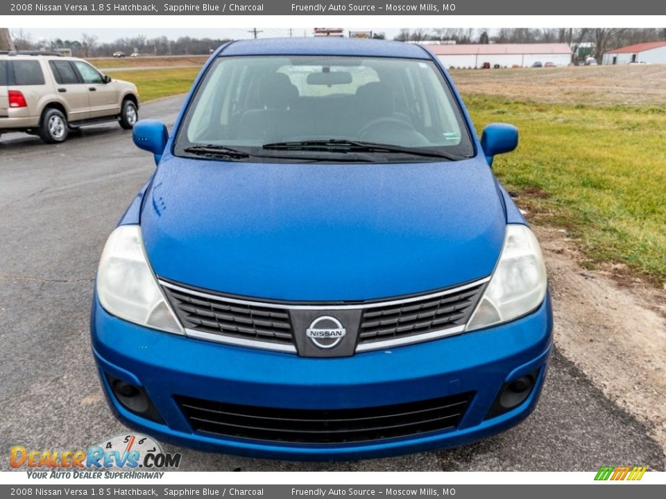 2008 Nissan Versa 1.8 S Hatchback Sapphire Blue / Charcoal Photo #9
