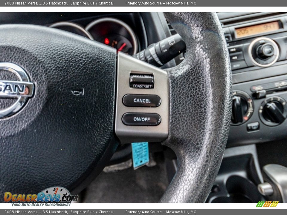 2008 Nissan Versa 1.8 S Hatchback Sapphire Blue / Charcoal Photo #33