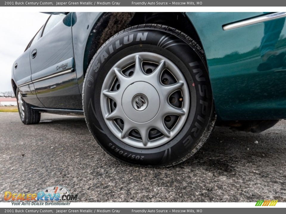 2001 Buick Century Custom Jasper Green Metallic / Medium Gray Photo #2