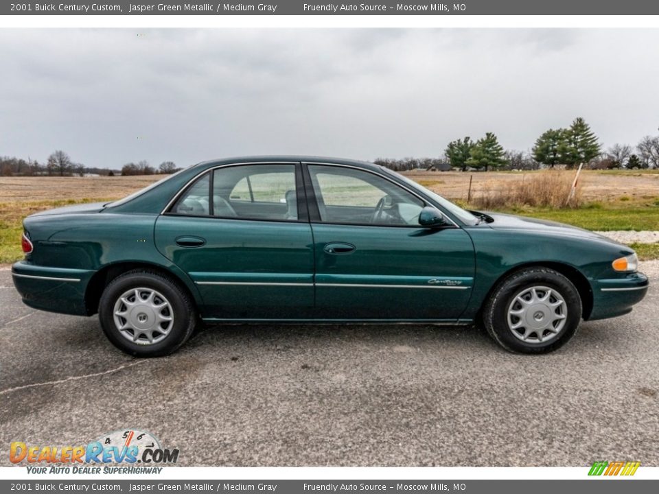 2001 Buick Century Custom Jasper Green Metallic / Medium Gray Photo #3