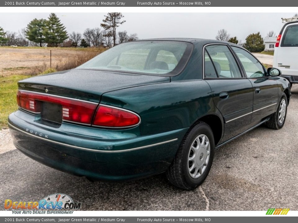 2001 Buick Century Custom Jasper Green Metallic / Medium Gray Photo #4