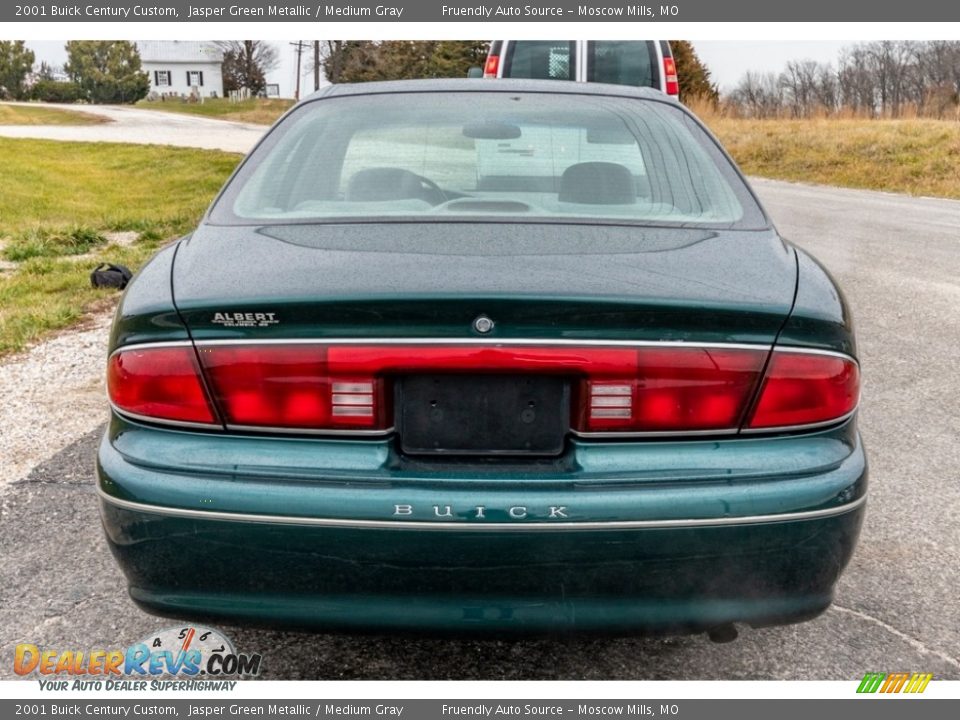 2001 Buick Century Custom Jasper Green Metallic / Medium Gray Photo #5