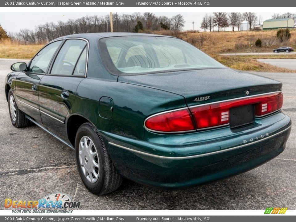 2001 Buick Century Custom Jasper Green Metallic / Medium Gray Photo #6