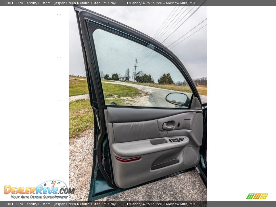 2001 Buick Century Custom Jasper Green Metallic / Medium Gray Photo #20