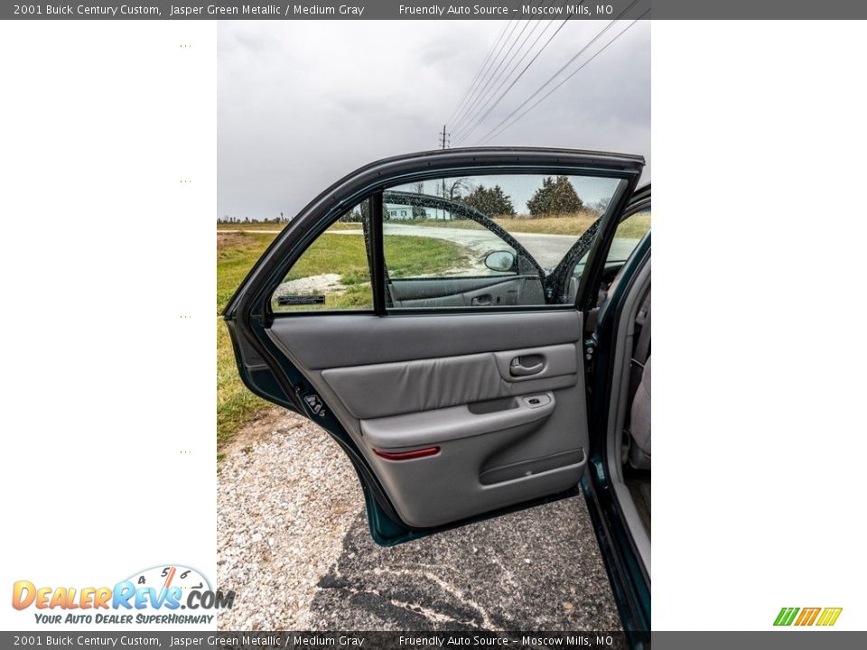 2001 Buick Century Custom Jasper Green Metallic / Medium Gray Photo #21