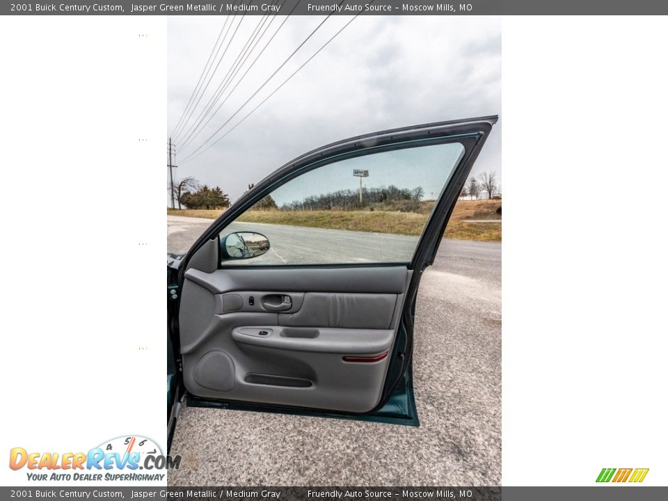 2001 Buick Century Custom Jasper Green Metallic / Medium Gray Photo #26