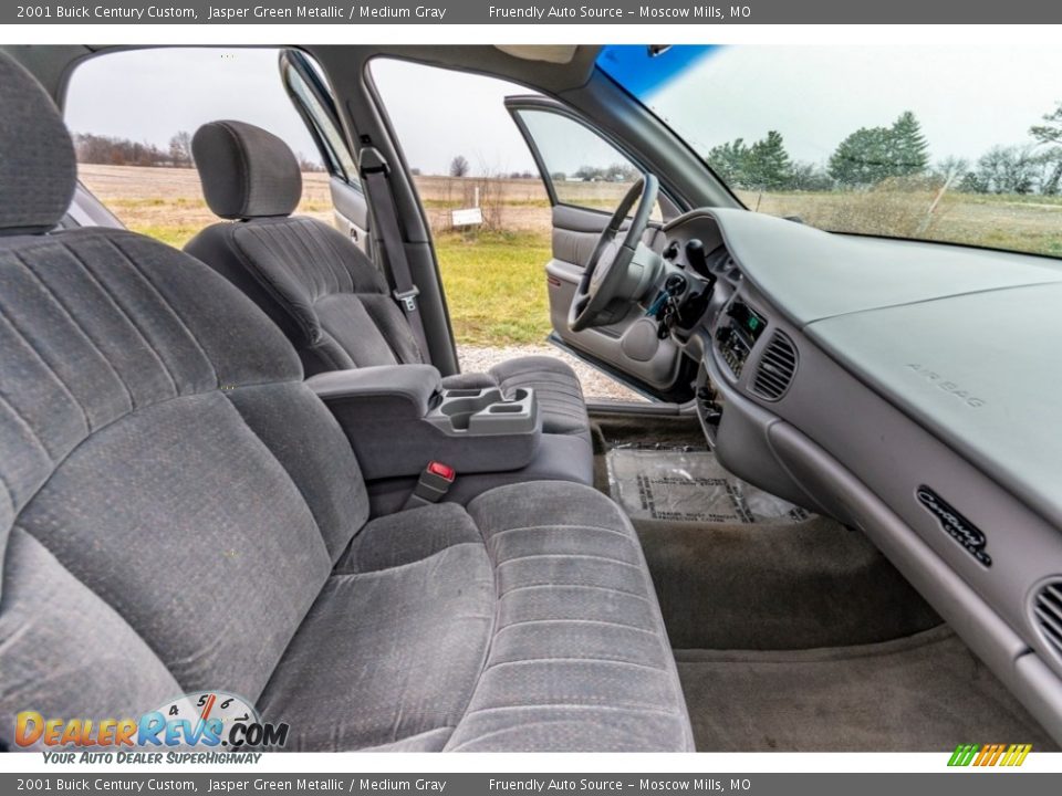 2001 Buick Century Custom Jasper Green Metallic / Medium Gray Photo #28