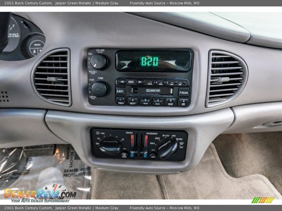 2001 Buick Century Custom Jasper Green Metallic / Medium Gray Photo #31