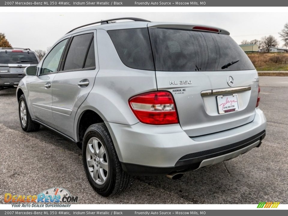 2007 Mercedes-Benz ML 350 4Matic Iridium Silver Metallic / Black Photo #6