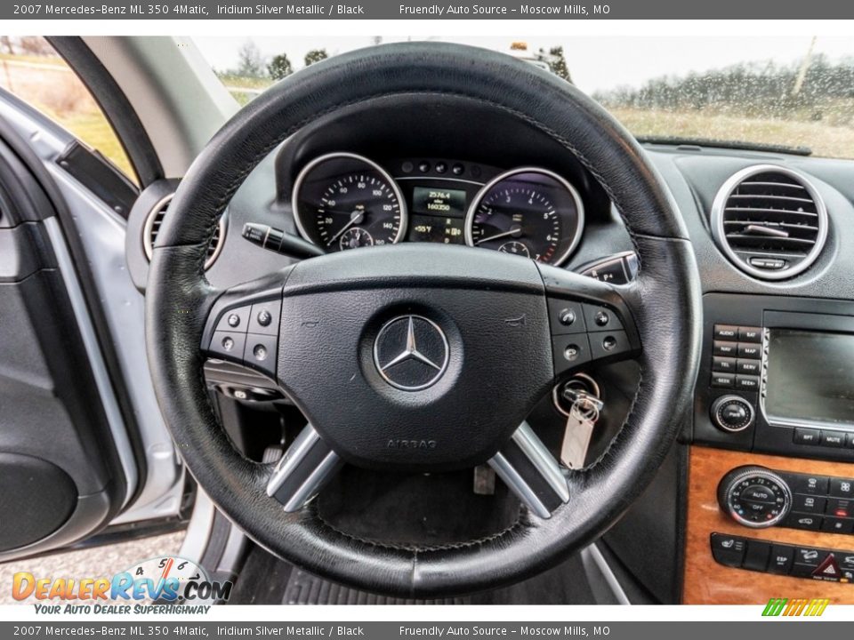 2007 Mercedes-Benz ML 350 4Matic Iridium Silver Metallic / Black Photo #32