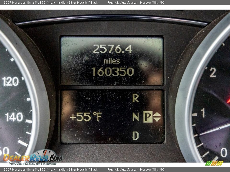 2007 Mercedes-Benz ML 350 4Matic Iridium Silver Metallic / Black Photo #35