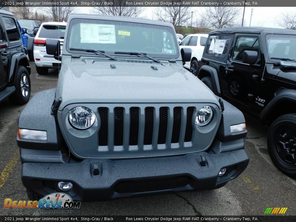 2021 Jeep Wrangler Unlimited Sport 4x4 Sting-Gray / Black Photo #2