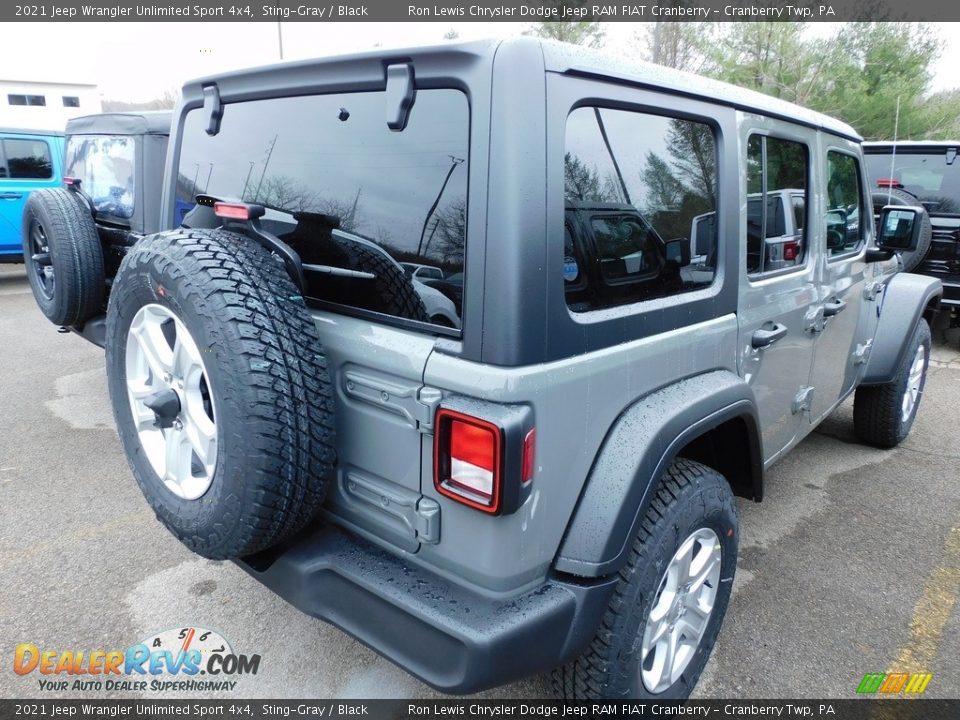 2021 Jeep Wrangler Unlimited Sport 4x4 Sting-Gray / Black Photo #5