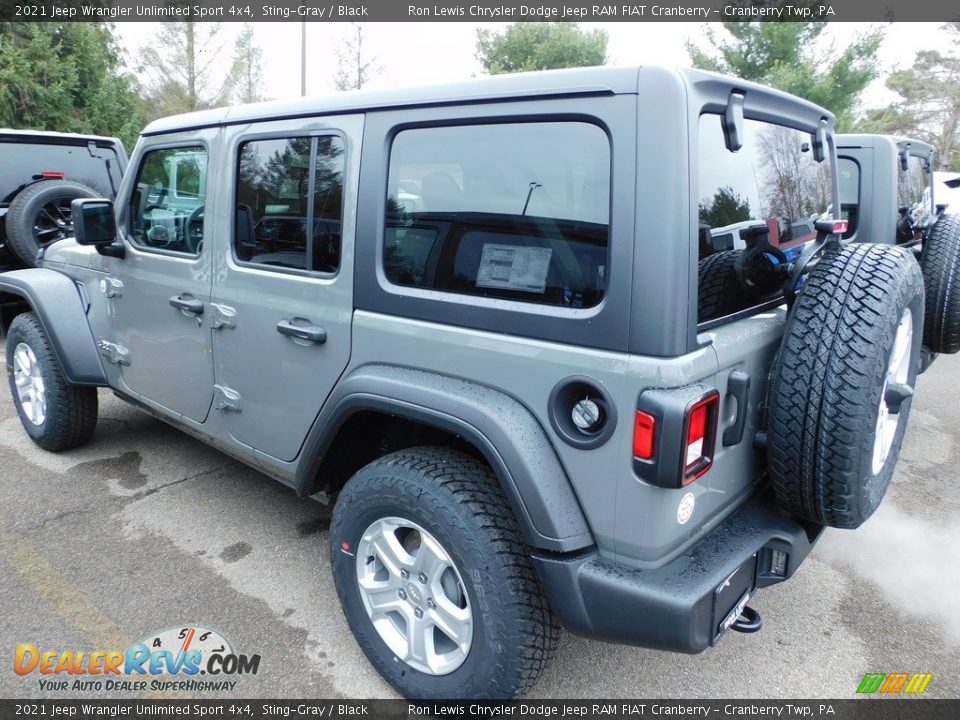 2021 Jeep Wrangler Unlimited Sport 4x4 Sting-Gray / Black Photo #8