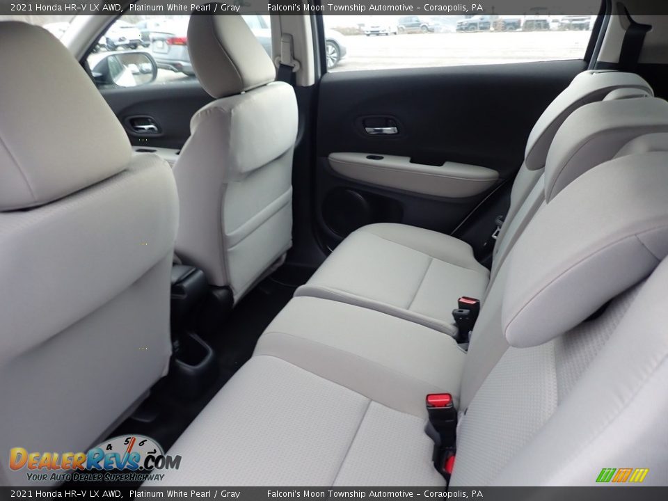2021 Honda HR-V LX AWD Platinum White Pearl / Gray Photo #9
