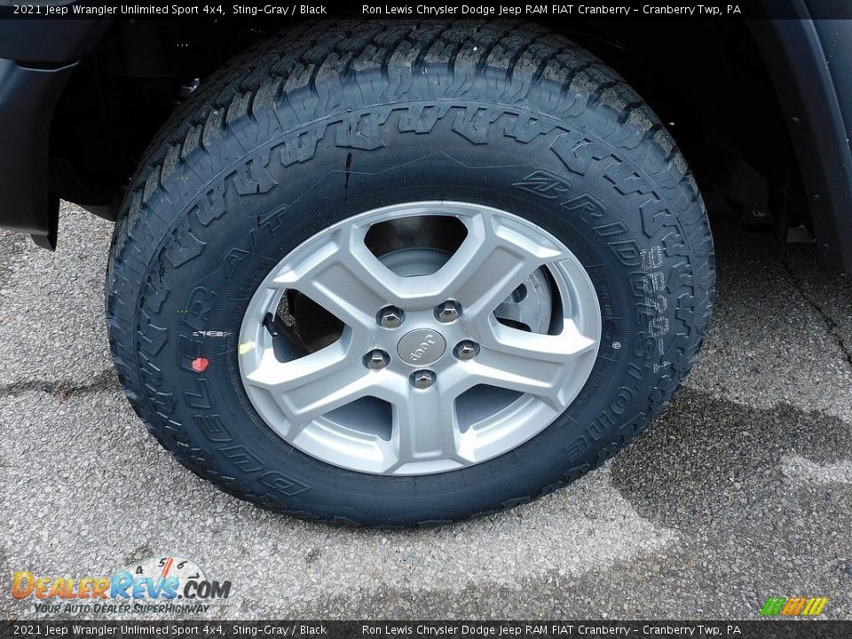 2021 Jeep Wrangler Unlimited Sport 4x4 Sting-Gray / Black Photo #10