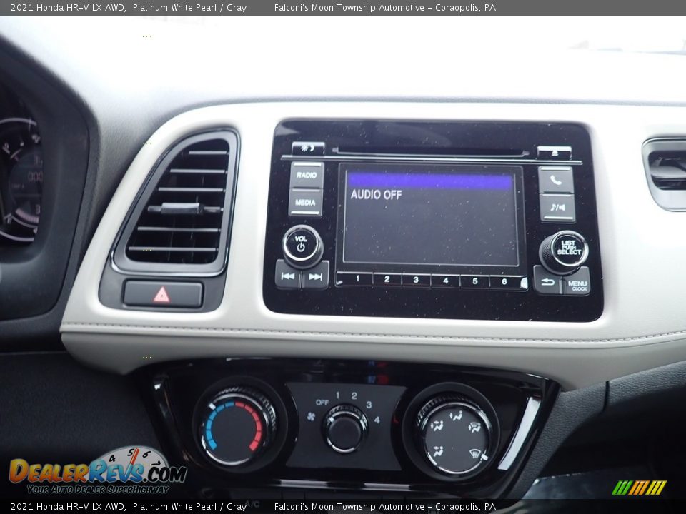 2021 Honda HR-V LX AWD Platinum White Pearl / Gray Photo #13