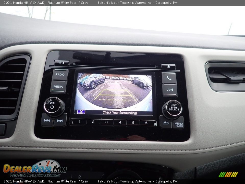 2021 Honda HR-V LX AWD Platinum White Pearl / Gray Photo #14