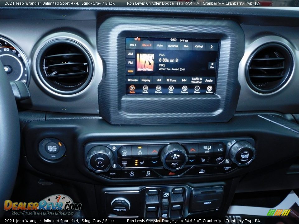 2021 Jeep Wrangler Unlimited Sport 4x4 Sting-Gray / Black Photo #15