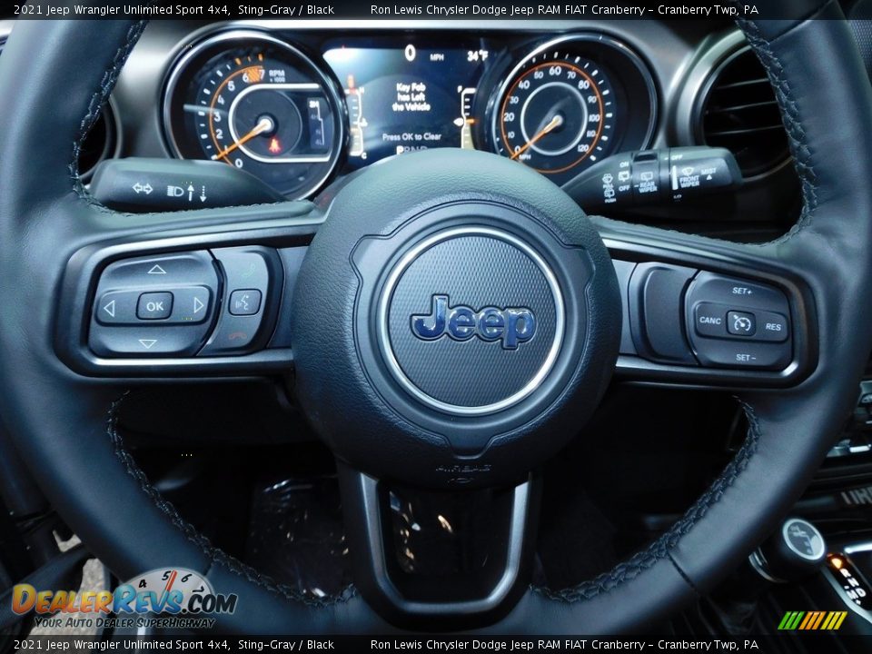 2021 Jeep Wrangler Unlimited Sport 4x4 Sting-Gray / Black Photo #19