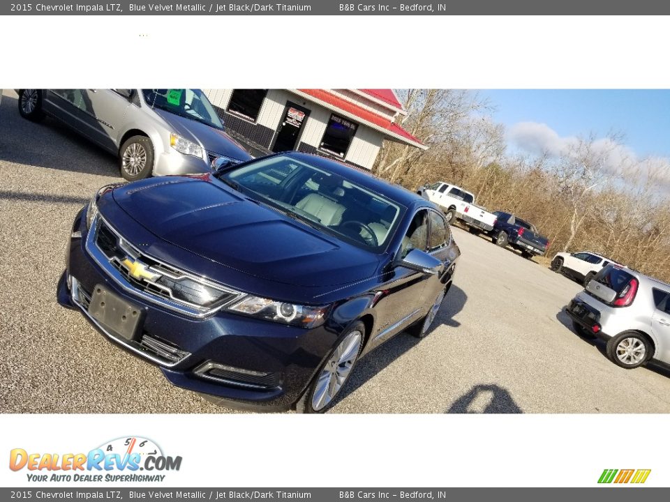 2015 Chevrolet Impala LTZ Blue Velvet Metallic / Jet Black/Dark Titanium Photo #8