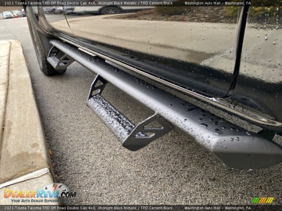 2021 Toyota Tacoma TRD Off Road Double Cab 4x4 Midnight Black Metallic / TRD Cement/Black Photo #22