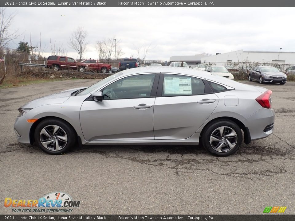 Lunar Silver Metallic 2021 Honda Civic LX Sedan Photo #3