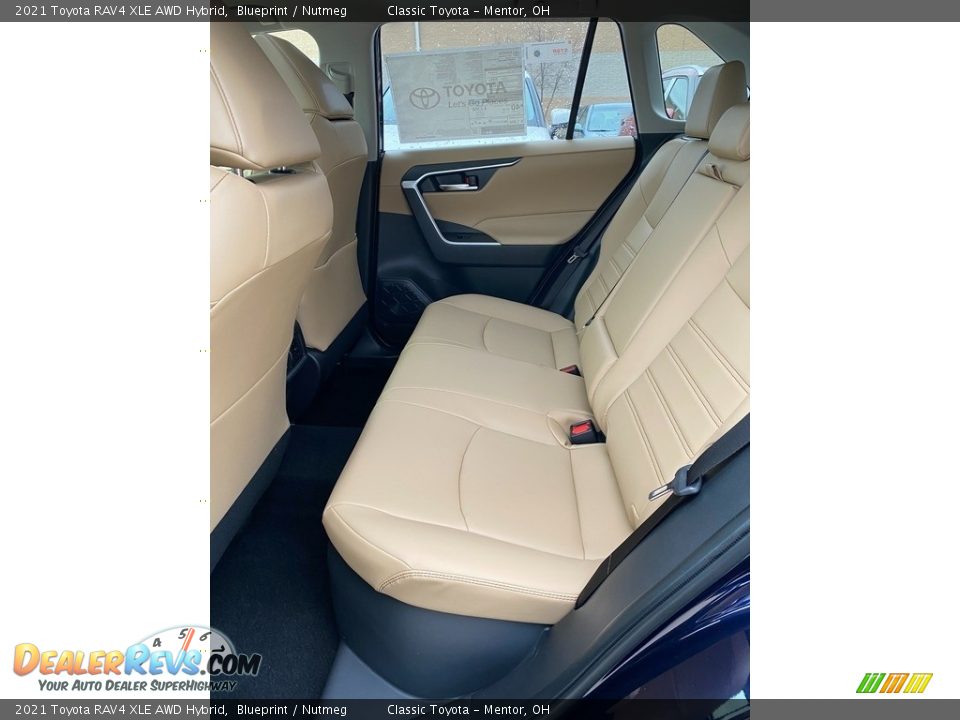 Rear Seat of 2021 Toyota RAV4 XLE AWD Hybrid Photo #3