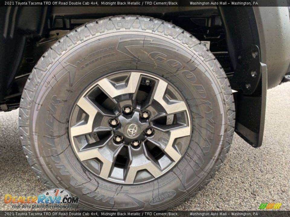 2021 Toyota Tacoma TRD Off Road Double Cab 4x4 Midnight Black Metallic / TRD Cement/Black Photo #30