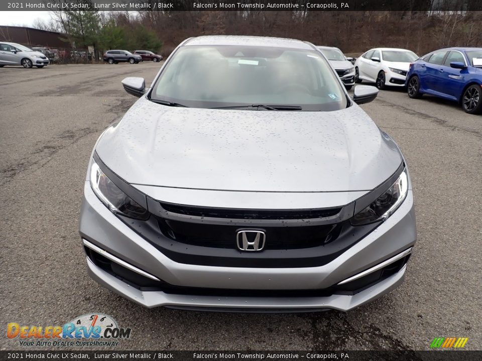 2021 Honda Civic LX Sedan Lunar Silver Metallic / Black Photo #8