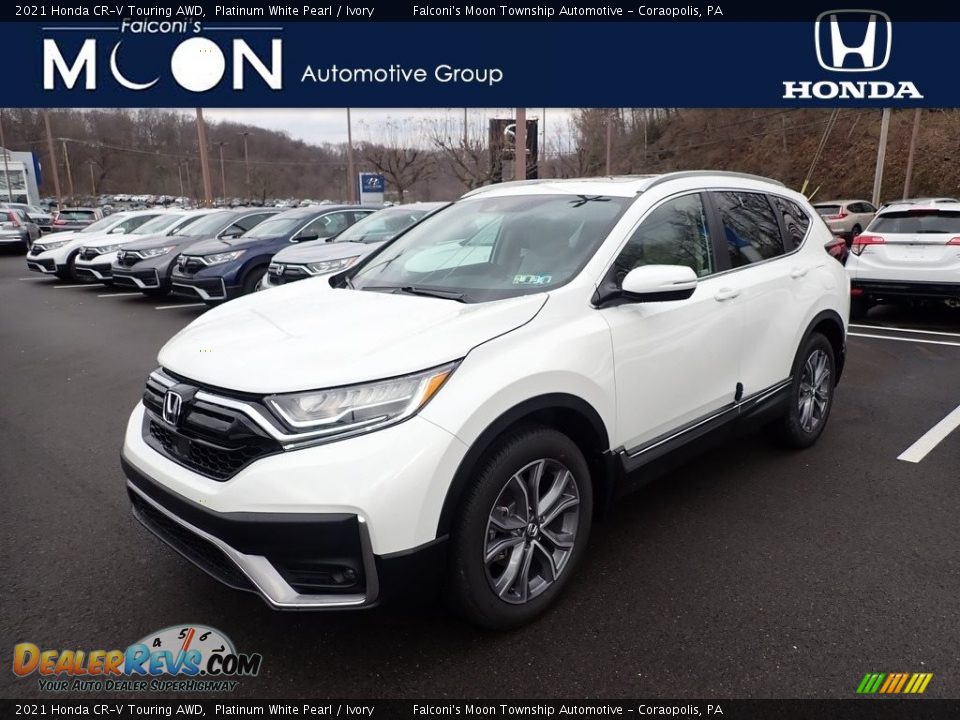 2021 Honda CR-V Touring AWD Platinum White Pearl / Ivory Photo #1