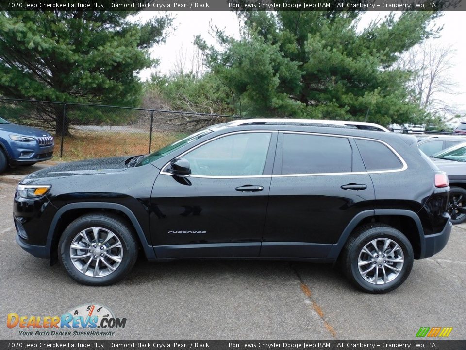 Diamond Black Crystal Pearl 2020 Jeep Cherokee Latitude Plus Photo #9