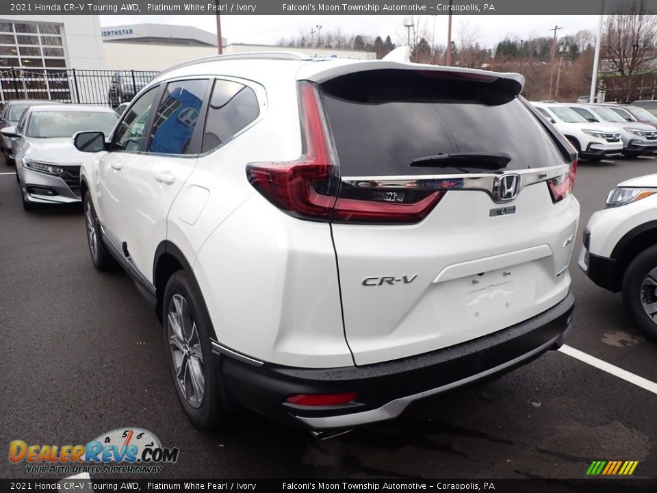 2021 Honda CR-V Touring AWD Platinum White Pearl / Ivory Photo #3