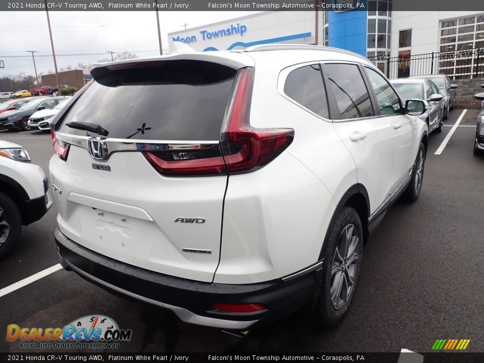 2021 Honda CR-V Touring AWD Platinum White Pearl / Ivory Photo #5